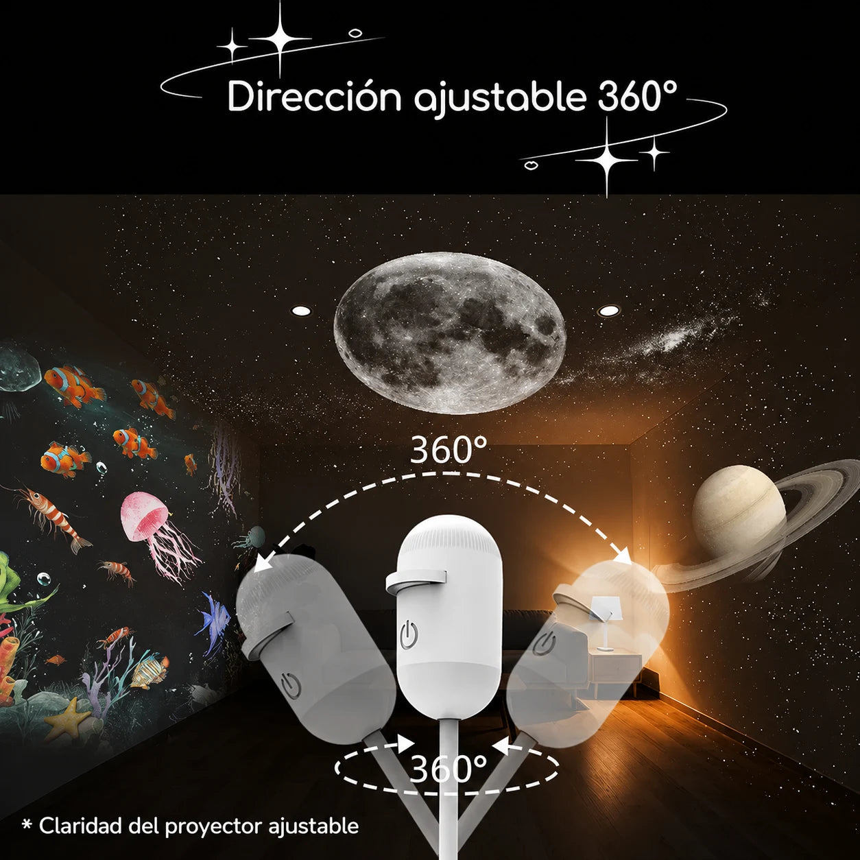 Lunara™ Proyector Espacial Relajante